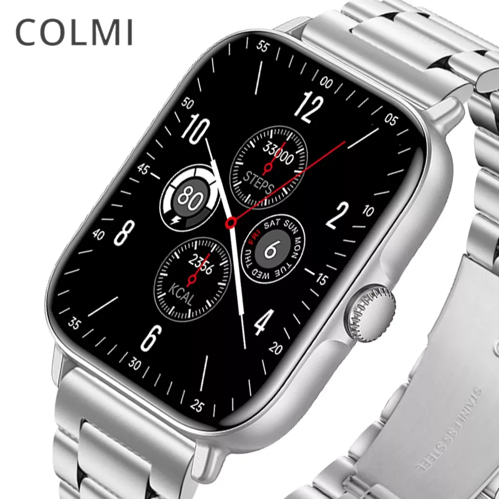 

COLMI 2022 NEW Smart Watch Sport SmartWatch for Men Women Fitness Tracker Heart Rate Blood Oxygen Bluetooth Call Dial Waterproof