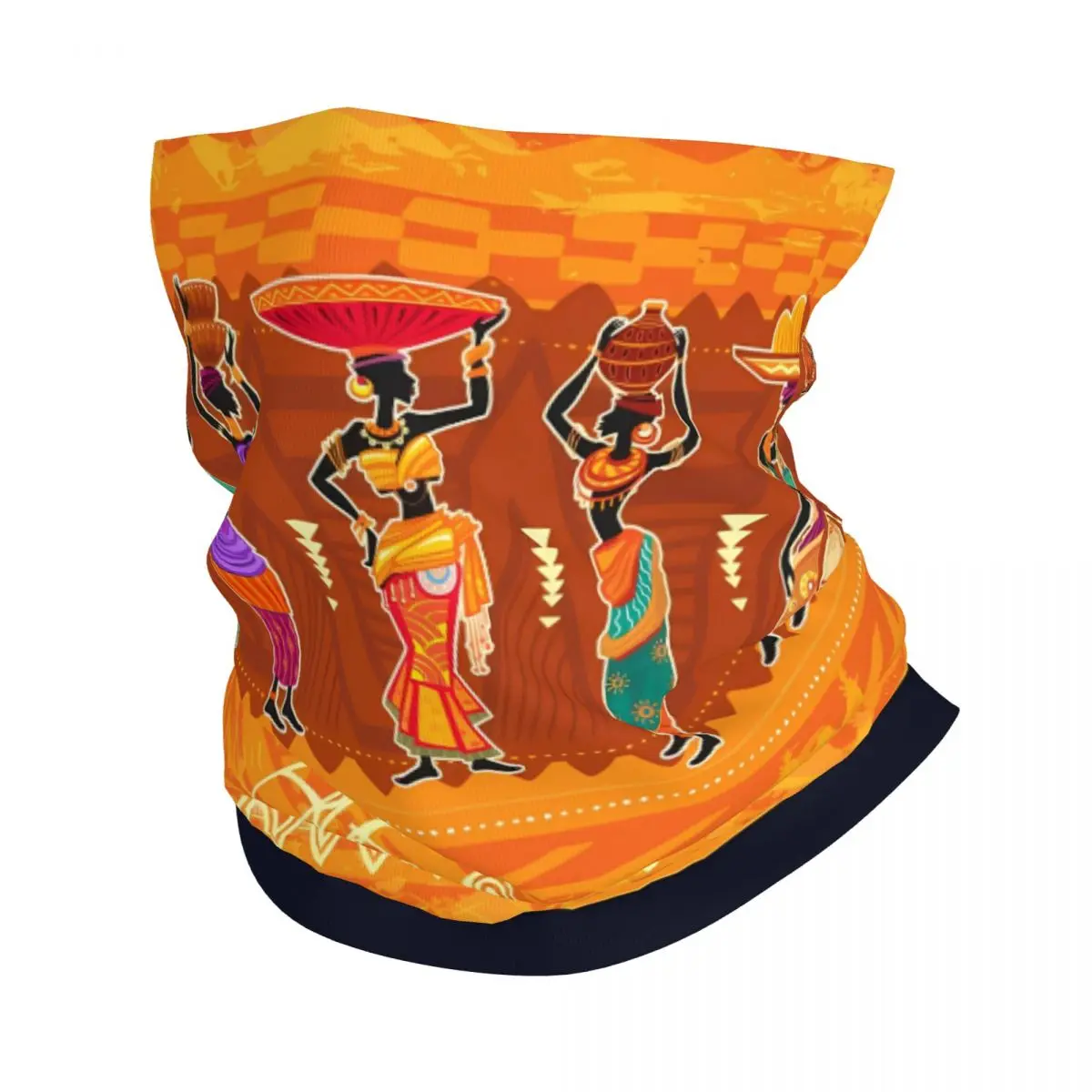 Африканский женский дизайн Искусственный шарф бандана шея гетры Обложка для