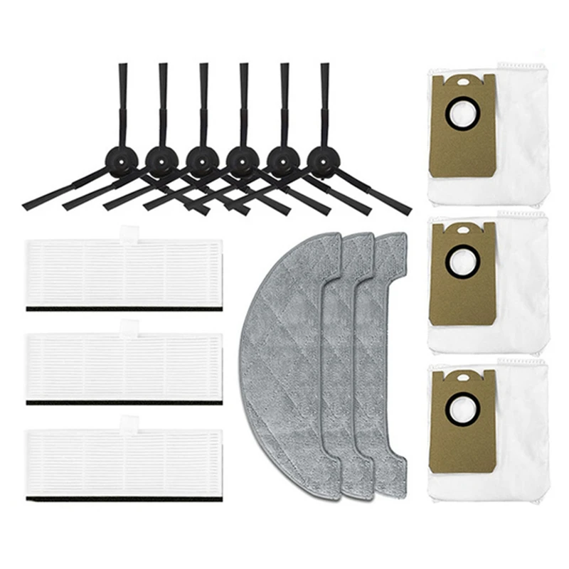 

Фильтр НЕРА Для робота-пылесоса Xiaomi Viomi S9, мешок для пыли, тканевая швабра, боковая щетка, запасные аксессуары, запчасти