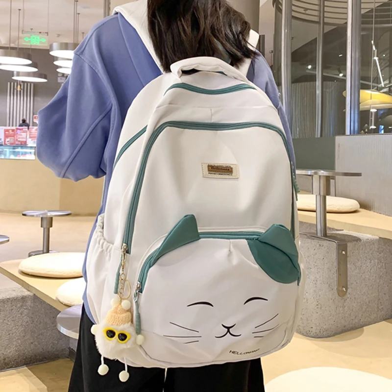 

Милый женский рюкзак 2023, вместительная школьная сумка для книг для девочек и мальчиков-подростков, школьная сумка, повседневный дорожный рюкзак