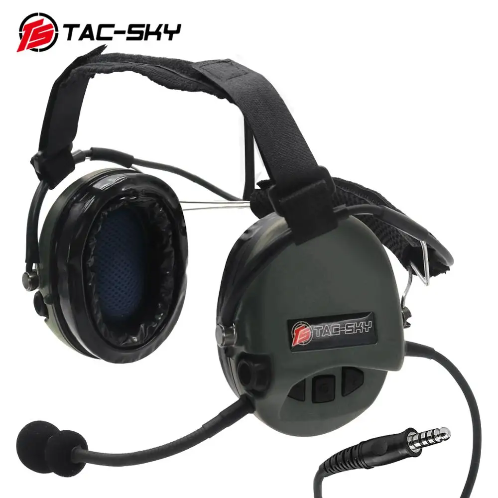 

TS TAC-SKY SORDIN Silicone Earmuffs Noise Cancelling Pickup Tactical Headphones TCIHEADSET LIBERATOR II Softair Headphones FG