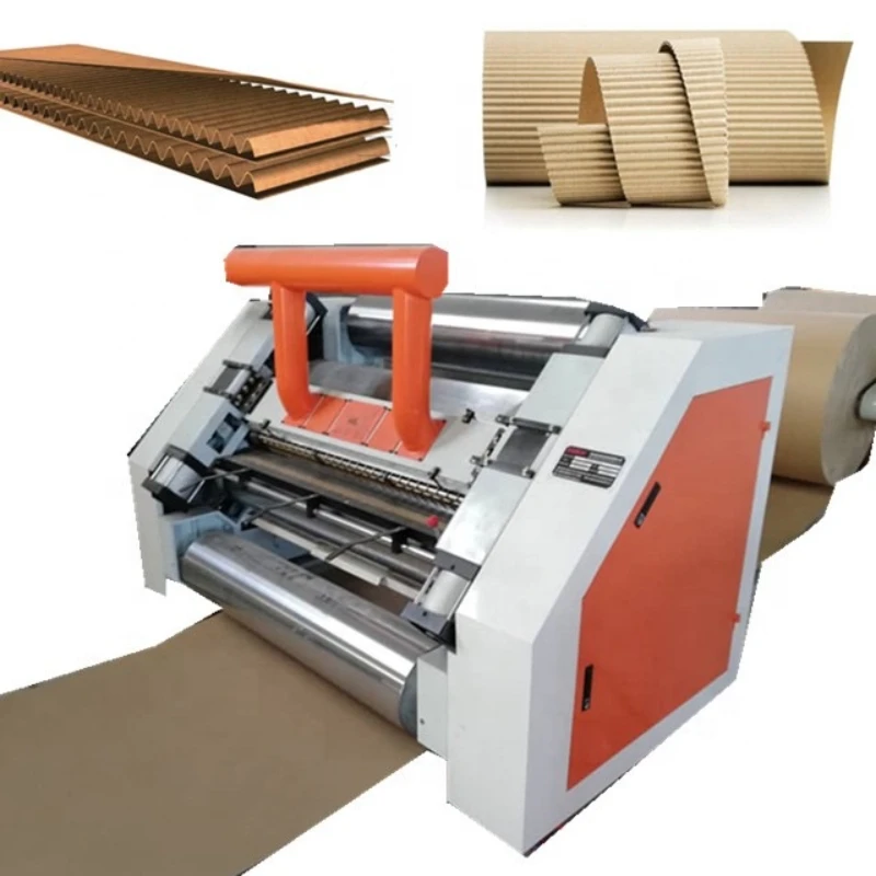 Automatic single face e flute corrugated cardboard carton paper box products making machine china machine
