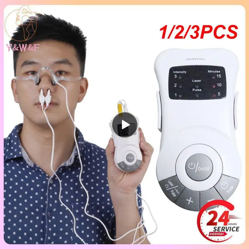 

1/2/3PCS Rhinitis Therapy Machine Allergy Reliever Low Frequency Laser Hay Fever Sinusitis Device Nose Health Care