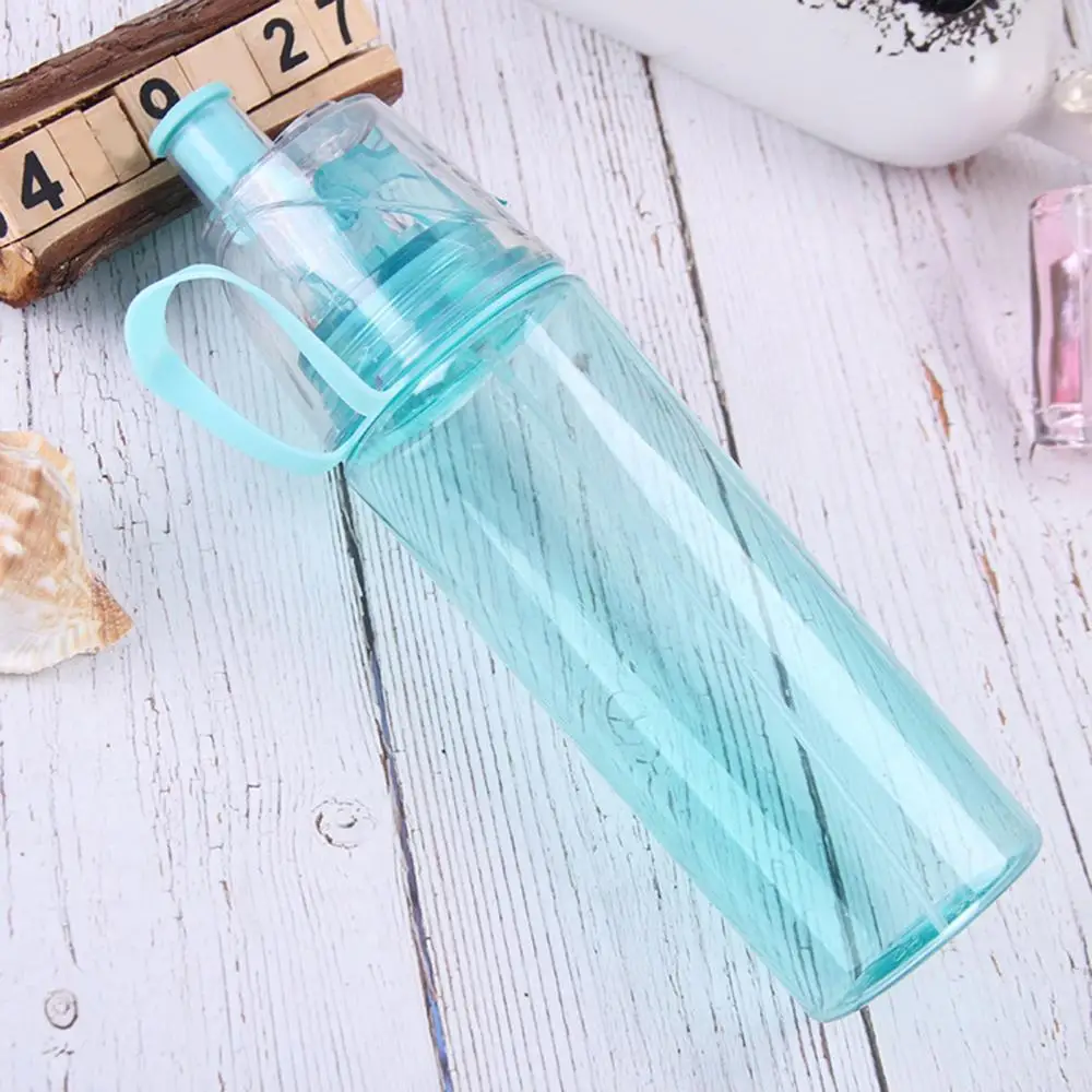 

600ml Plastic Spray Cup Kettle Student Outdoor Sports Water Bottle with Straw