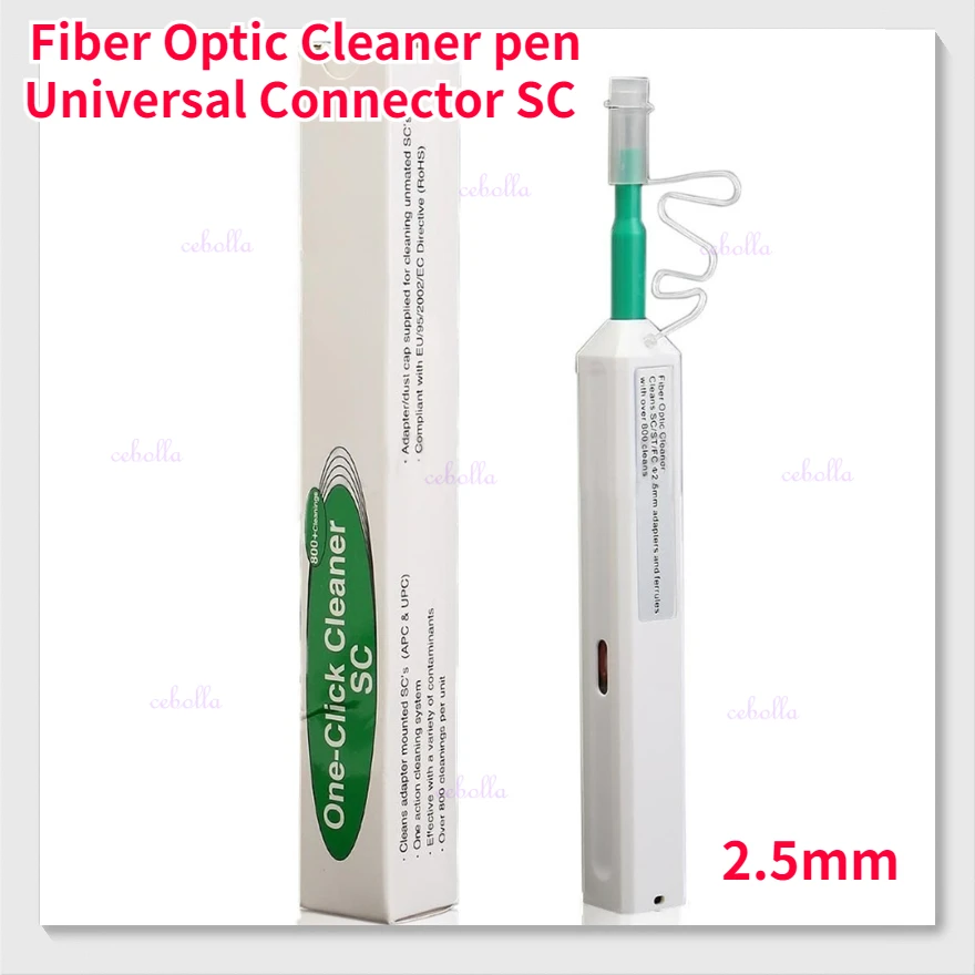 

5pcs/lot One Click Cleaner Fiber Optic Connector cleaning tool 2.5mm Universal Connector SC Fiber Optic Cleaner free shipping