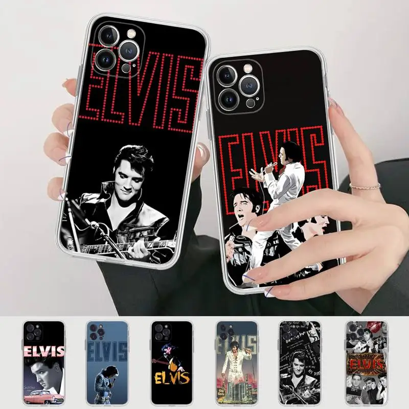 

Elvis Presley Phone Case For iPhone 14 13 12 Mini 11 Pro XS Max X XR SE 6 7 8 Plus Soft Silicone Cover