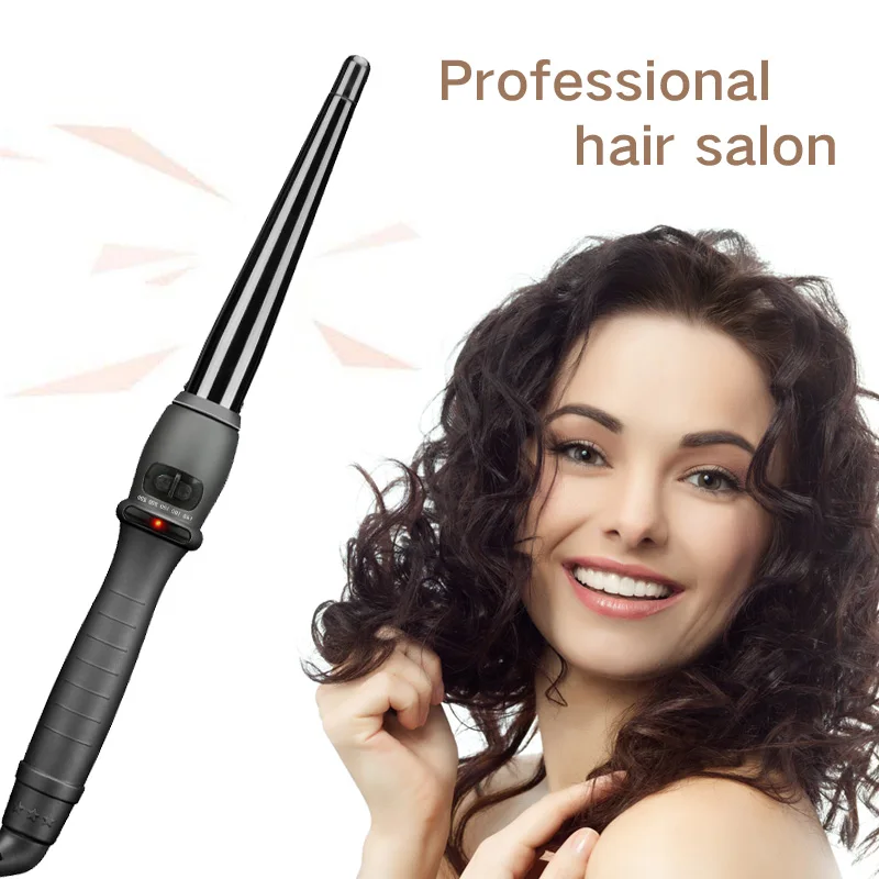 

Professional Cone Shape Ceramic Hair Curler Iron Curling Wand Rollers Waver Styling Tools Style Quick Heat Electric Curly