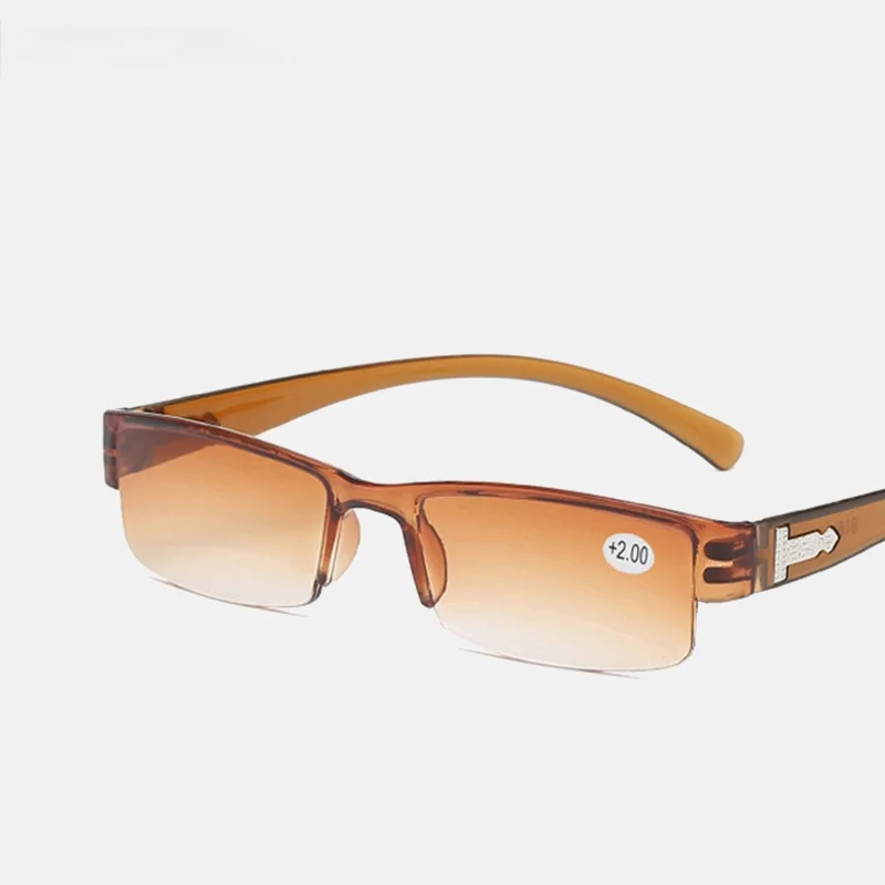 

Korean Fashion Reading Glasses Men Women Clear Lens Half Frame Presbyopic Eyewear 1.0 1.5 2.0 2.5 3.0 3.5 4.0 for Reader
