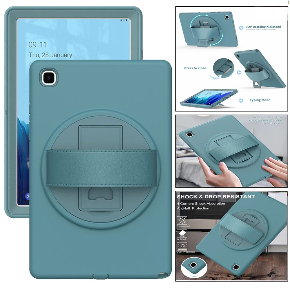 

Чехол для Samsung Galaxy Tab A 8,0 10,1 SM T295 T515 вращающийся на 360 градусов детский противоударный чехол для планшета Tab A7 S6 Lite T505 P615 10,4