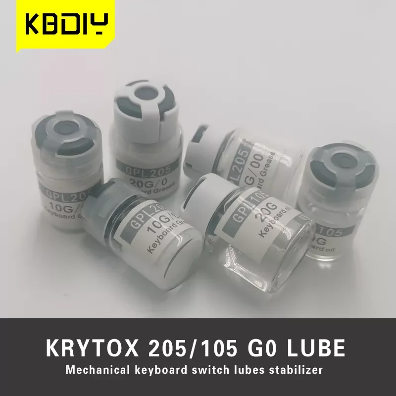 

NEW2023 KBDiy Keyboard Switch Lube Grease Krytox GPL205 G0 G00 GPL105 Switches Oil Stabilizer Lubricant DIY Mechanical Keyboard
