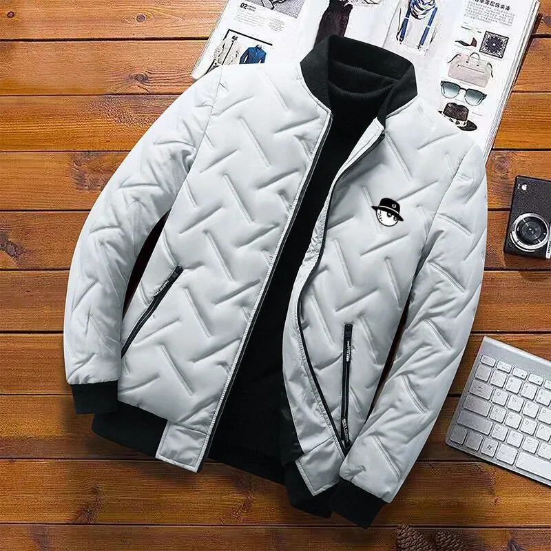 Men Golf Jackets Winter Cotton-padded Jacket J.LINDEBERG Golf Wear Fashion Casual Down Coats Windbreak Malbon Golf Clothes