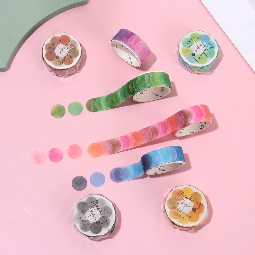 

100Pcs/Roll Special-shaped Washi Tape Fruit Hard Candy Series Small Fresh Tape DIY Scrapbooking Hand Account Photo Decor Sticker