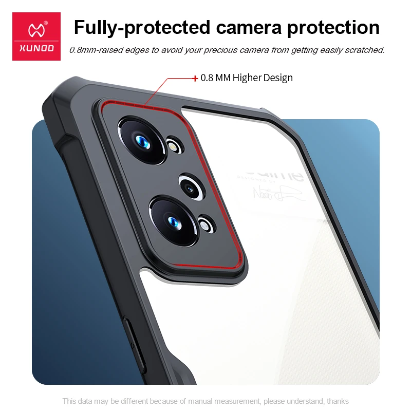 gt2 case xundd cover for realme gt2 case shockproof transparent bumper phone cover for realme gt 2 neo master edition cover free global shipping