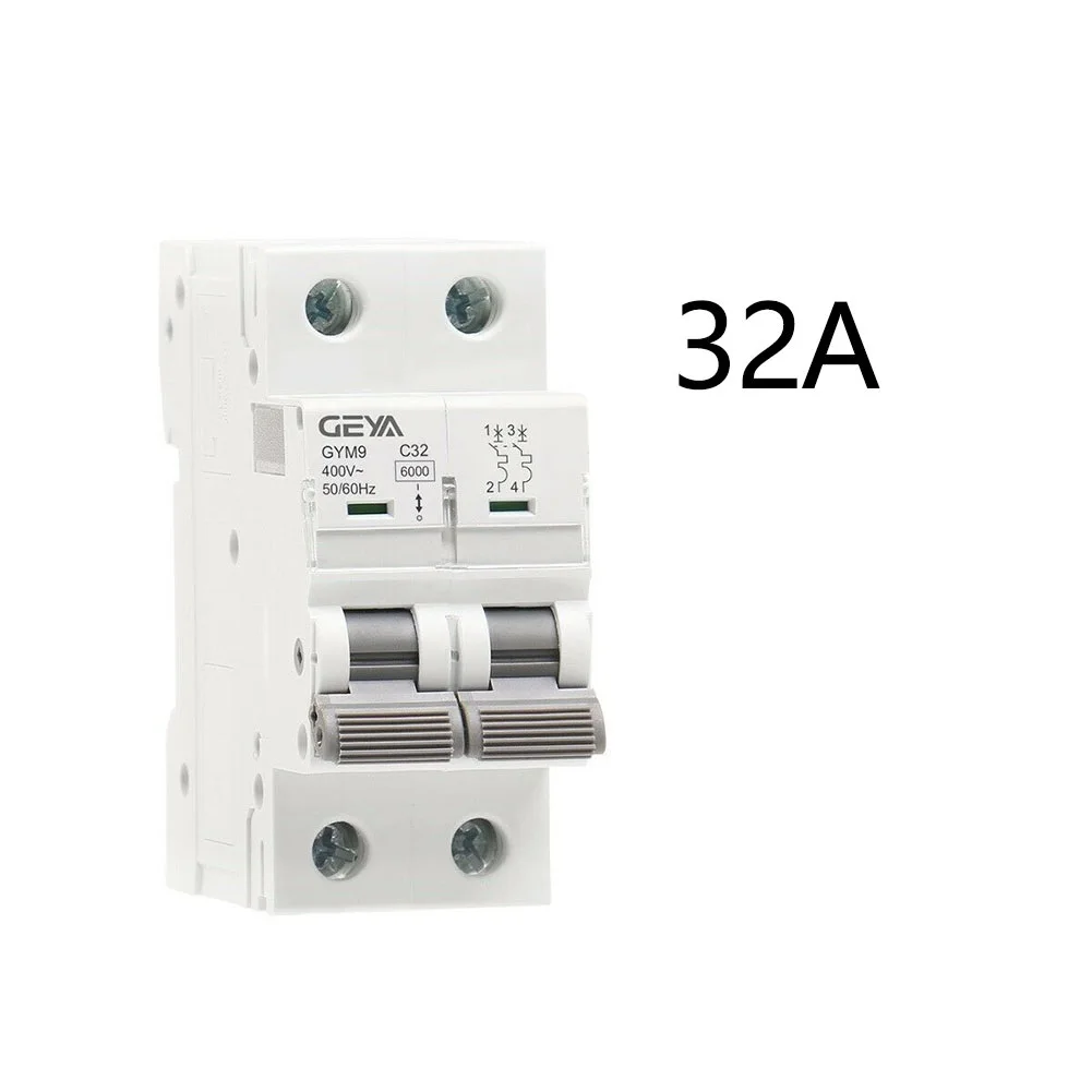 

1PC 2P Mini Circuit Breaker AC MCB 6kA Circuit Breaker 2P Air Switch 10/16/25/32/40/50/63Amp Safety ON/OFF Switch