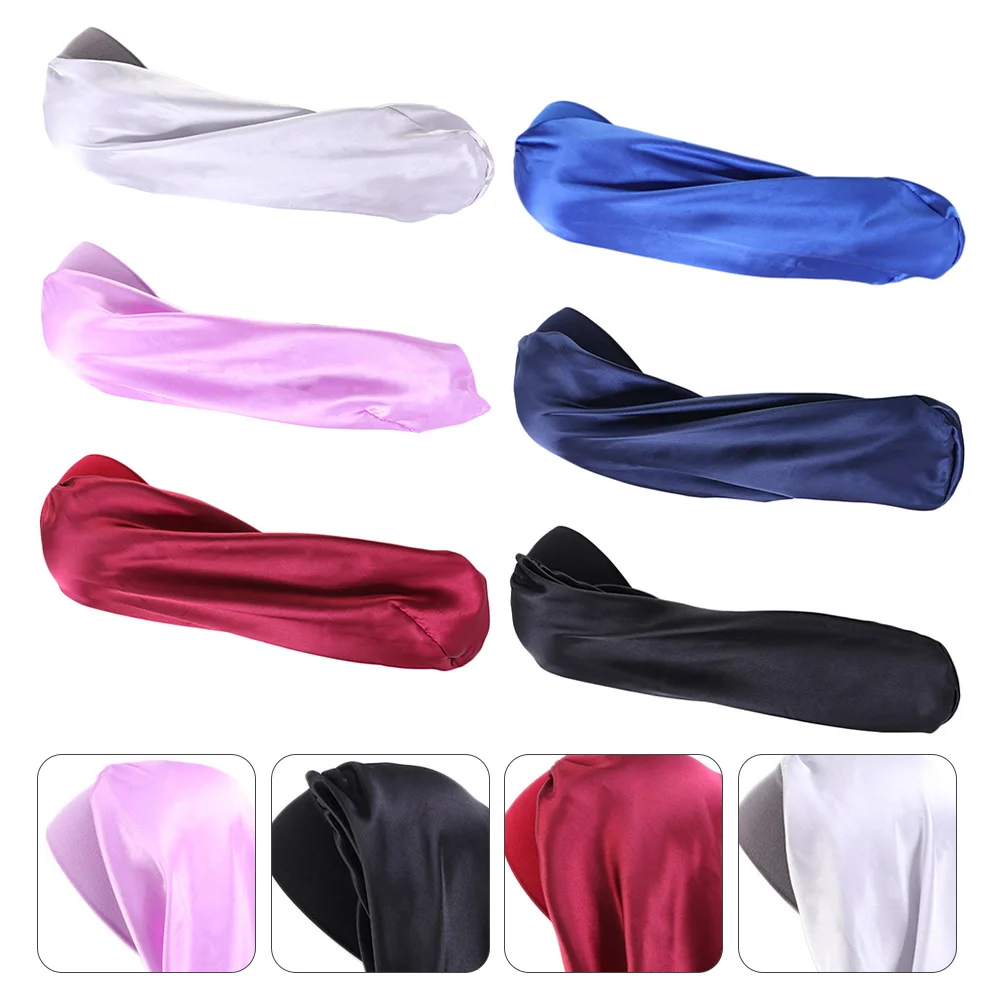 

6Pcs Long Hair Protective Practical Sleeping Satin Hair Protector