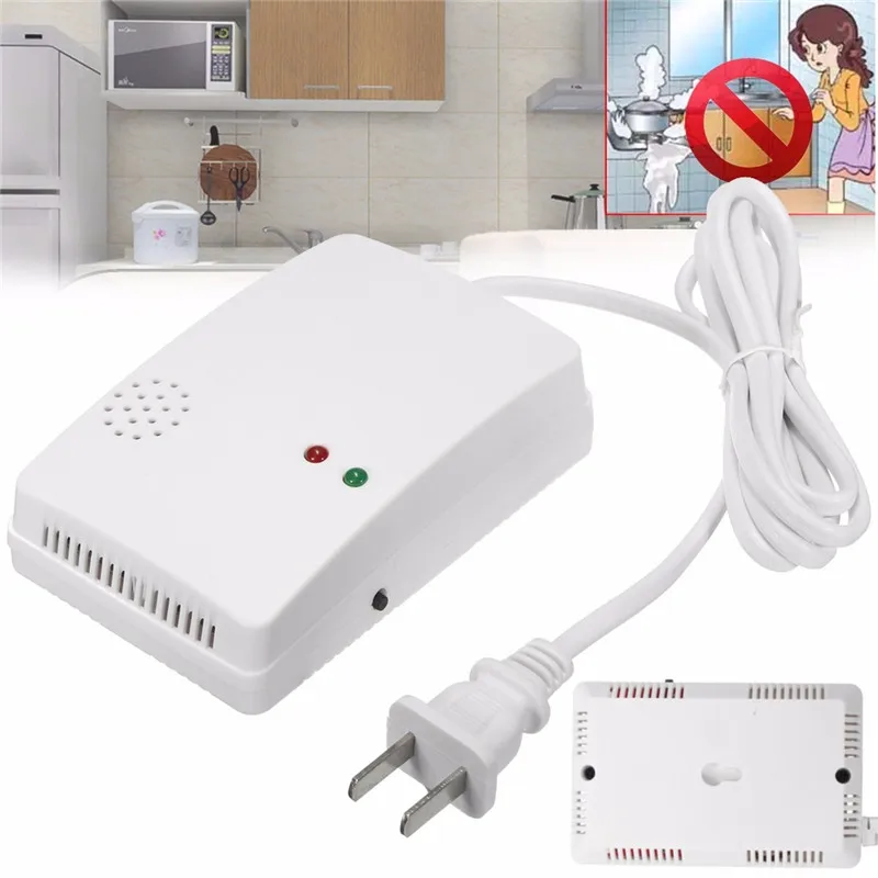 

Combustible Gas Alarm LPG LNG Coal Natural Gas Leak Standalone Detector Sensor High Sensitive For Home Security Safety