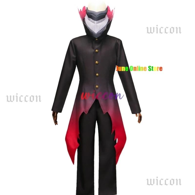 Окарон Кен Такакура Косплей Костюм Аниме Дандан Градиент Красный Подол Маска