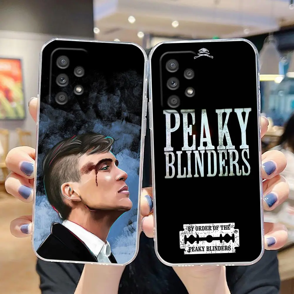

P-Peaky Blinders Razorparty Shelby Clear Case For Samsung A33 A52 A50 A70 A53 A71 A10 A12 A13 A21S A22 A32 A30 A51 4G 5G Case