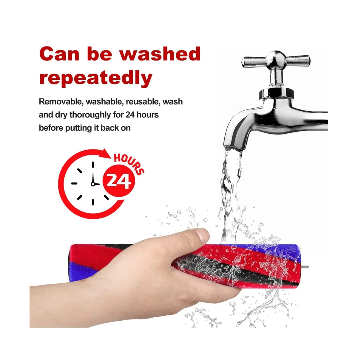 

Soft Roller Head Brush Bar Replacement for Dyson V8 Slim V10 Slim V12 DETECT Slim V15 DETECT Slim Part No. 971634-01 B