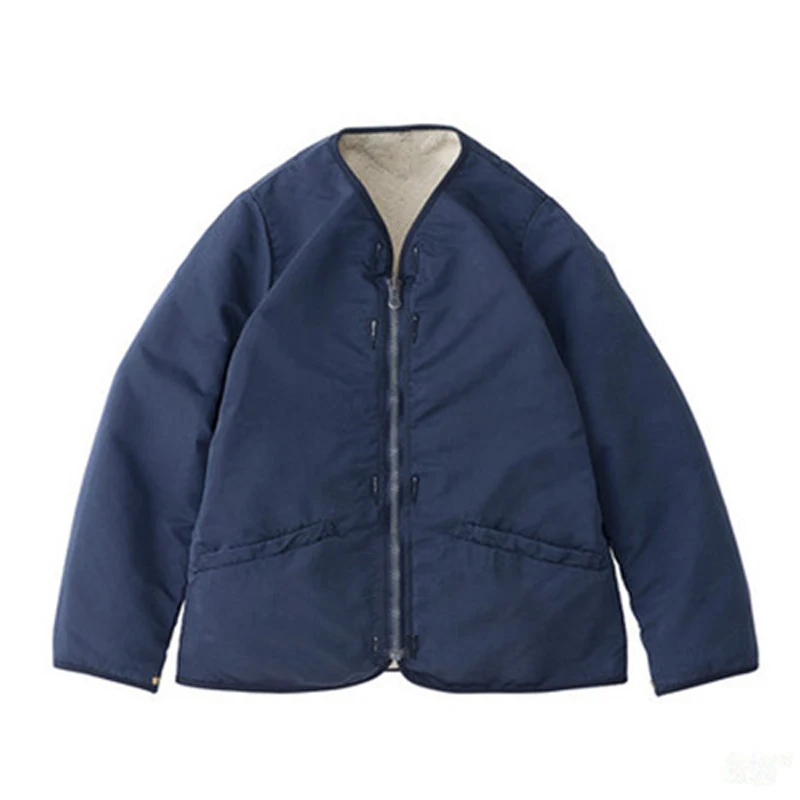 Original Cotton Jacket Double Sided Parkas Inner Liner Lamb Cashmere Plush Coat for Men Non Visvim Dcdt Winter New Arrival