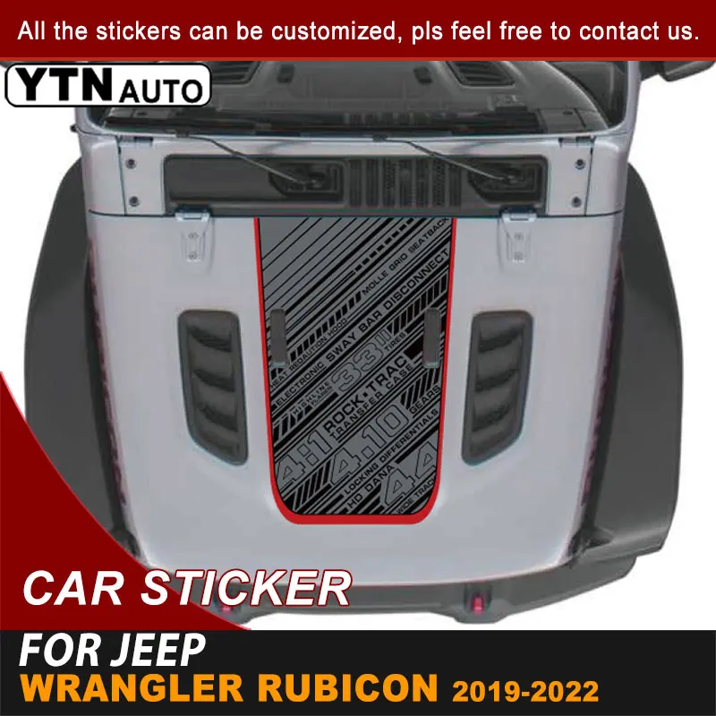 Виниловые Стикеры для Jeep Wrangler JL Rubicon 2019-2021 2022 |