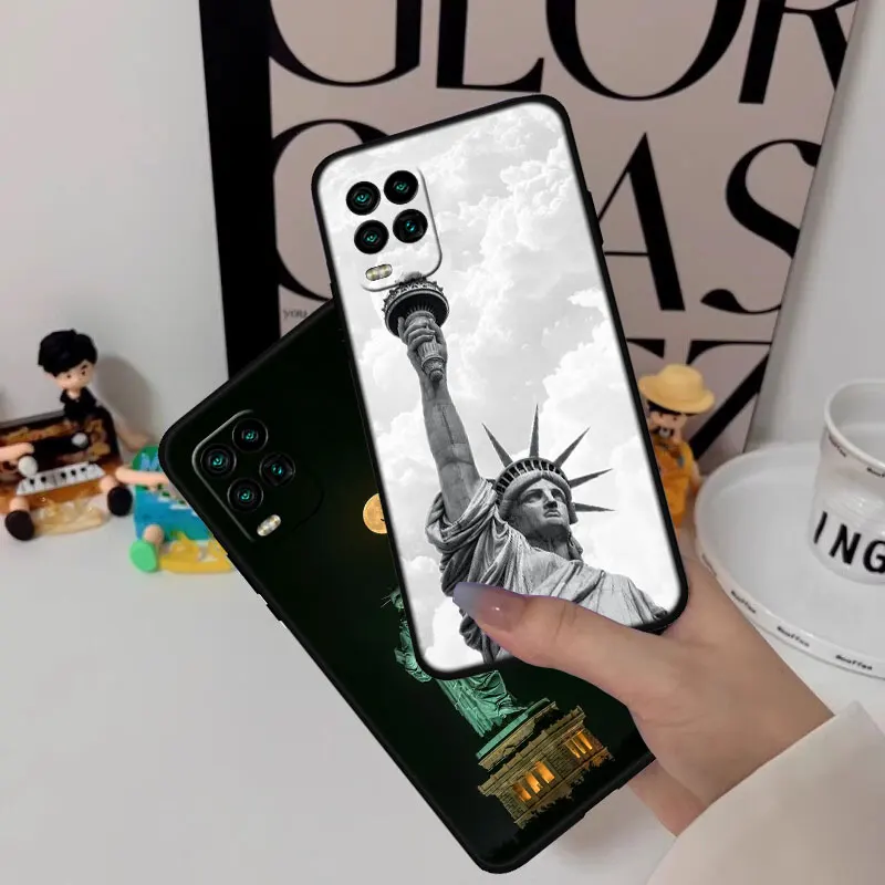 Чехол для телефона Статуя Свободы Samsung Galaxy Note 8 9 10 20 Ultra Lite Plus A03 A06 A16 M35 A11 M21 J7 J8 Prime Pro