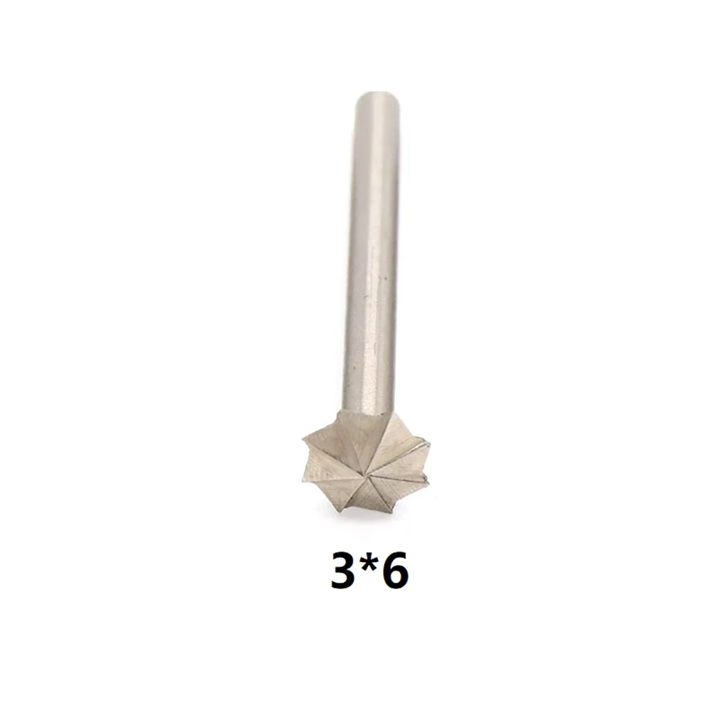 

1Pcs 3mm Shank Five-star Knife Milling Cutter Precise Engraving Wood Carving Chisel Handle Five-pointed Star Woodworking