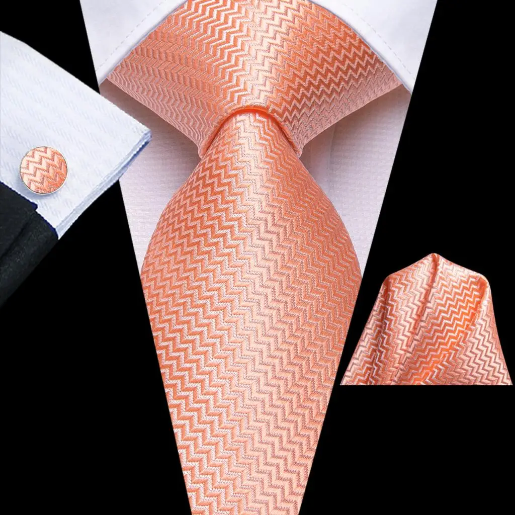 

Solid Pink Striped Tie for Men 2023 New Fashion Brand Wedding Party Paisley Necktie Handky Cufflink Wholesale Hi-Tie Designer