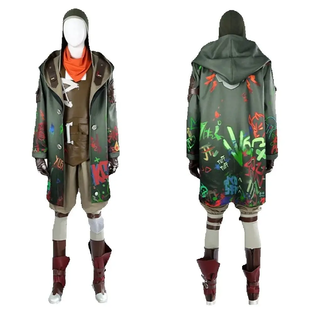 LOL Битва двух городов 2 Экко Арcane карнавальный костюм мужская боевая форма полный