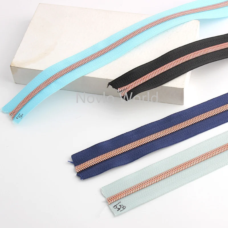 30-100 Yards 5# 32mm 11 Colors Nylon Teeth Zippers DIY Sewing Accessories Nylon Coil Zipper Roll for Bag Clothes Repair Kit