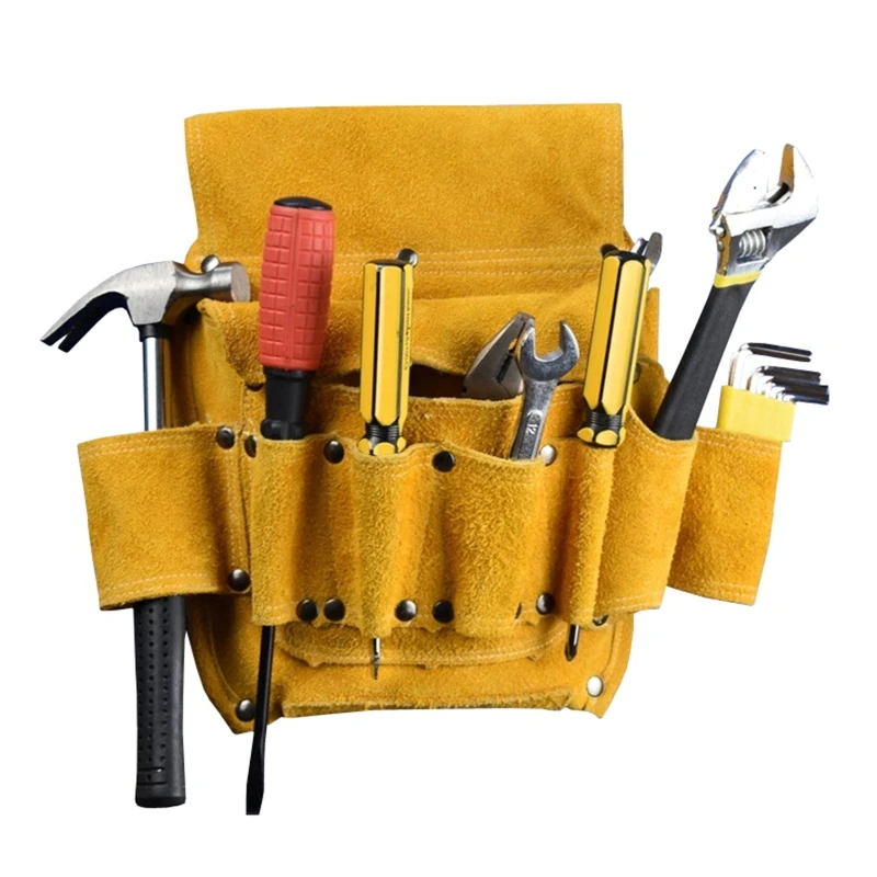 

Toolkit Waist Tool Bag with Large Capacity Electrician Toolkit Hand Tool Storage Box for Wrench Hammer Screwdriver Plier
