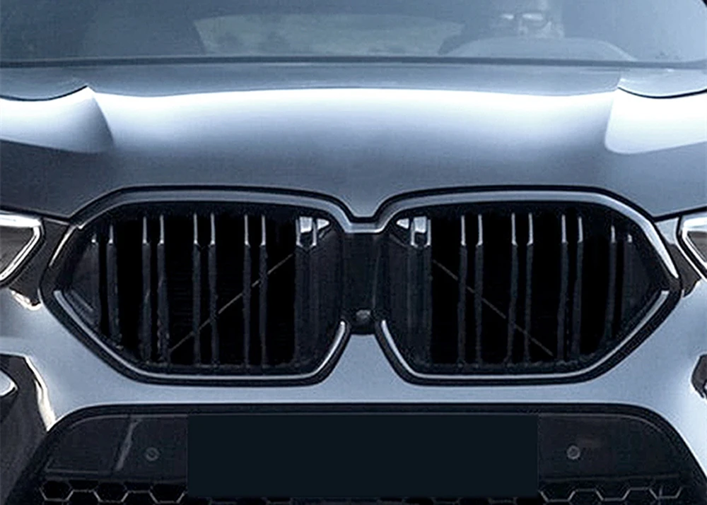 Гриль для BMW X6 G06 &amp X6M F96 SUV 2020-2023 передняя решетка радиатора Черный Сменный верхний