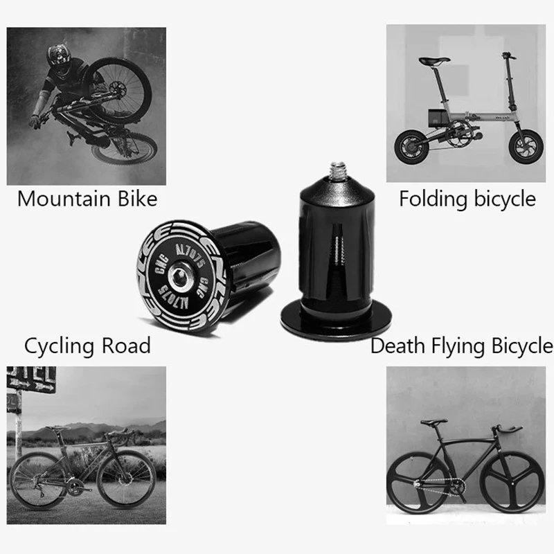 1 пара велосипедных ручек торцевая крышка из алюминиевого сплава MTB ручки