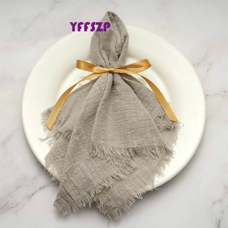 10 шт. свадебные салфетки из натурального хлопка |