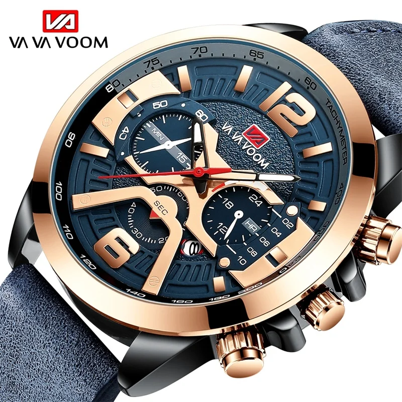 

2021 New Luxury Men's Wrist Watch Quartz Clock Male Classic Design 30M Waterproof Watches Mens Multifunction Wristwatch For Man