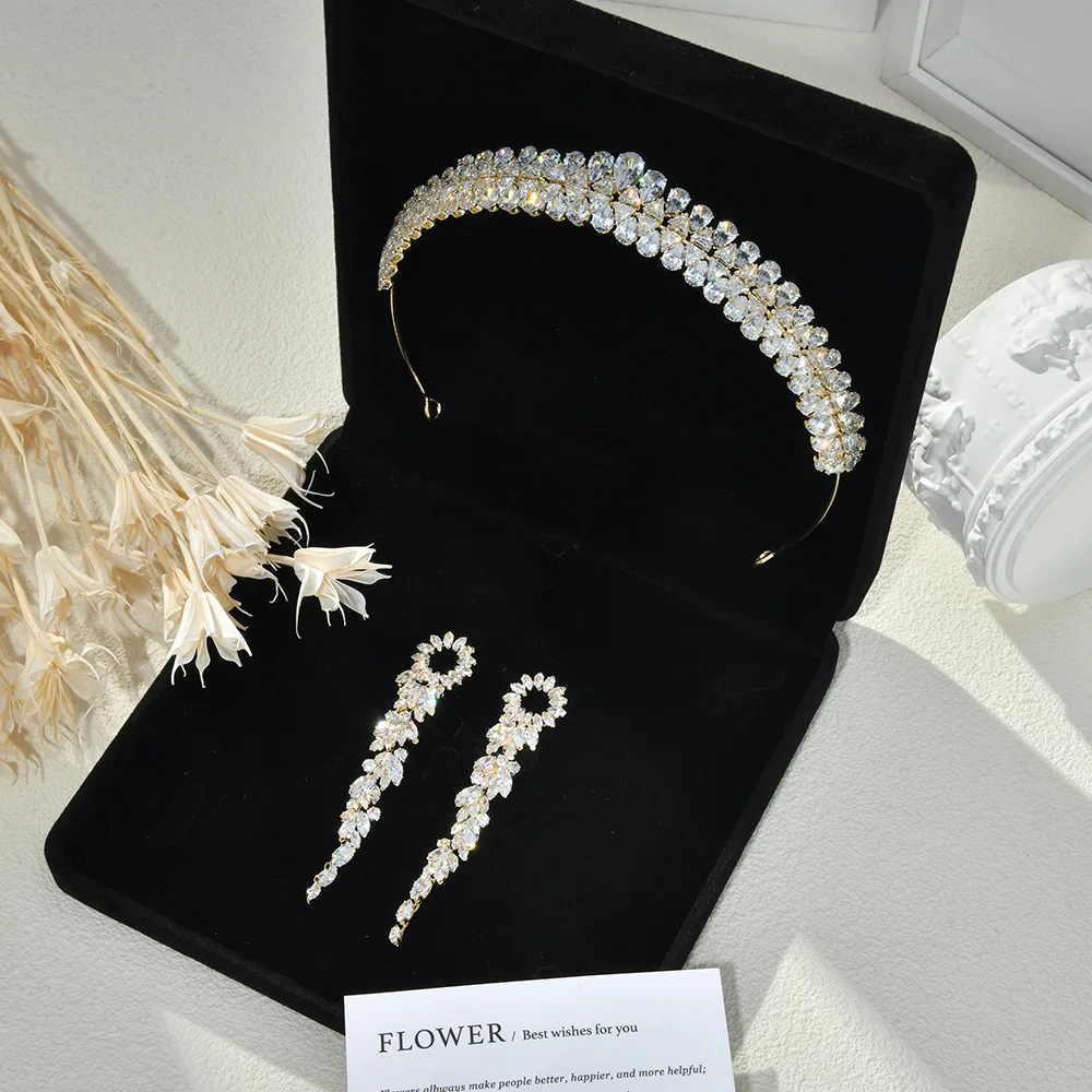 Роскошные свадебные украшения для волос аксессуары головной убор невесты