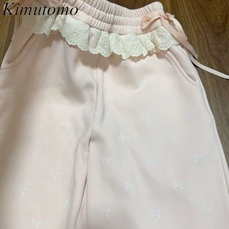 Брюки женские с бантом Kimutomo размер S - XXXL цвет в ассортименте