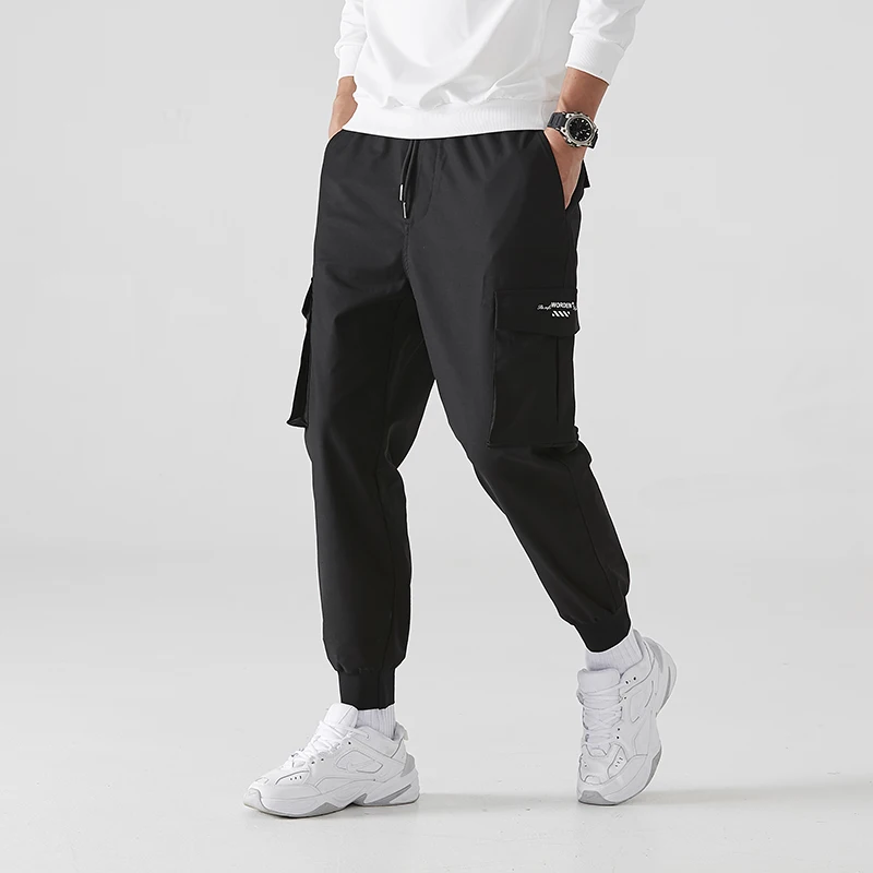 Ninth pants casual pants spring and summer plus size loose casual overalls outdoor casual sports pants trousers