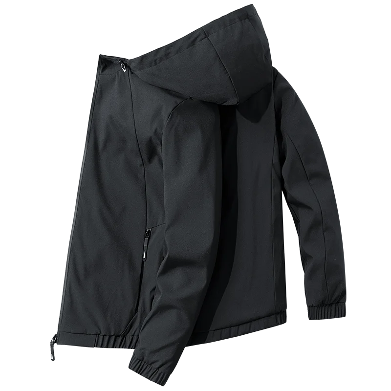 

2023 Spring and Autumn Outdoor Sports Rushsuit Fashion Pocket Casual Style Jacket Men's Wemon Hooded Outdoor Thin Jacket 8211