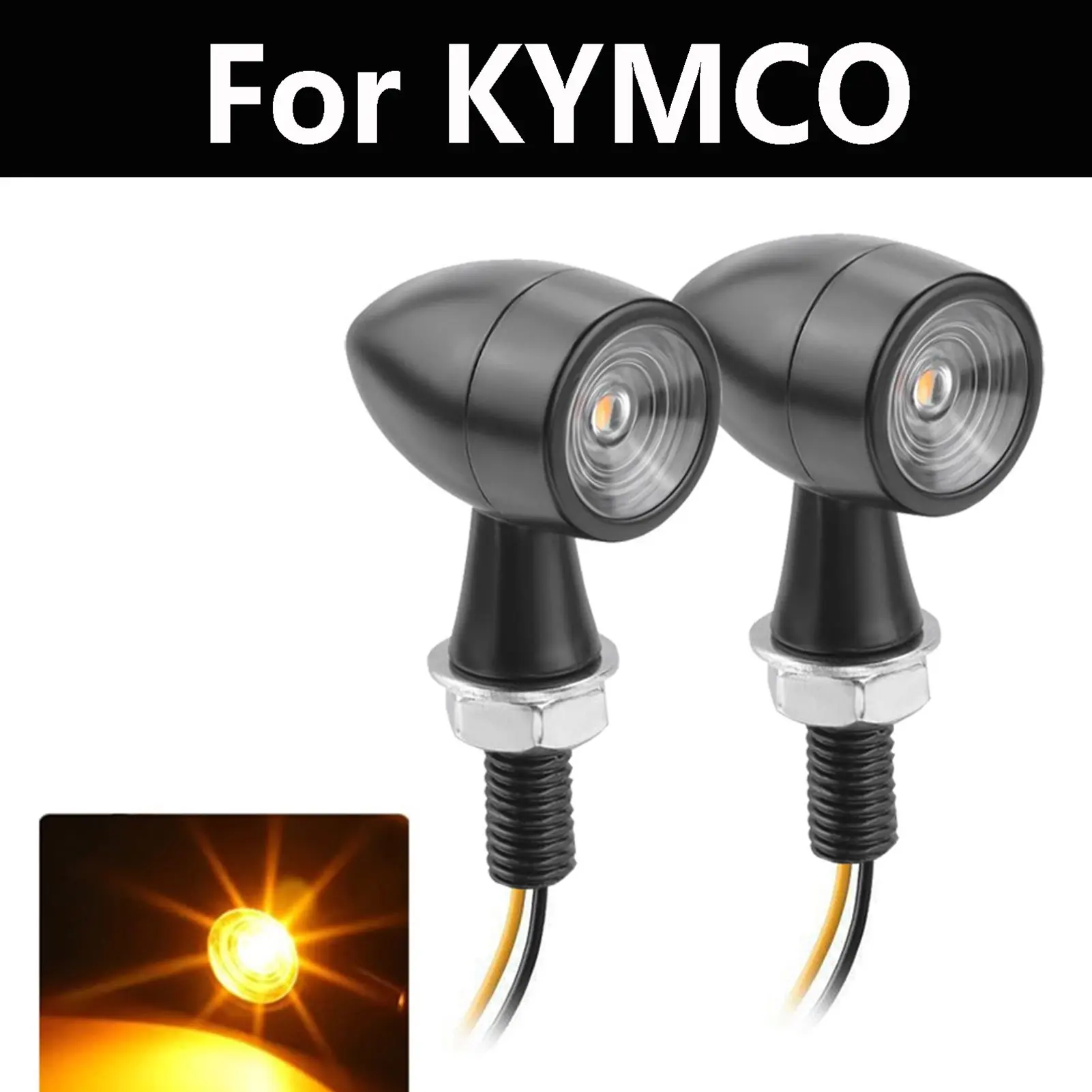 

Сигнал поворота для мотоцикла, задний стоп-сигнал, индикатор, желтая лампа для KYMCO сердцебиения 350i 300i 200i 200 300 500