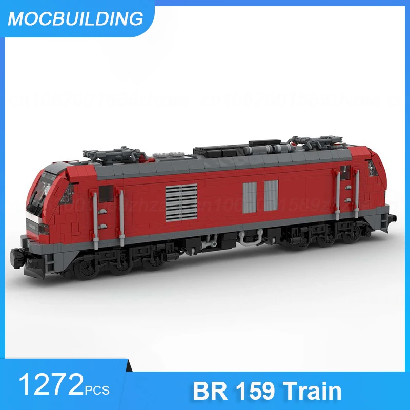 

Конструктор MOC BR 159 - Eurodual DB грузовой версии, модель поезда «сделай сам», сборные кирпичи, развивающие креативные игрушки, подарки, 1272 шт.