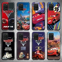 cartoon cars lightning mcqueen phone case for samsung galaxy s21 plus ultra s20 fe m11 s8 s9 plus s10 5g lite 2020