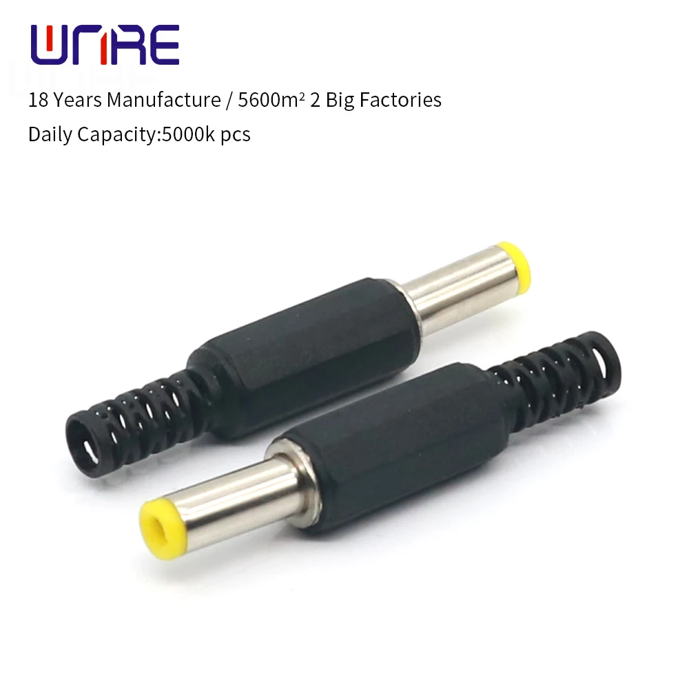 5 5*2 адаптер питания постоянного тока 5525 штекер Желтая пластиковая ручка х2 мм |