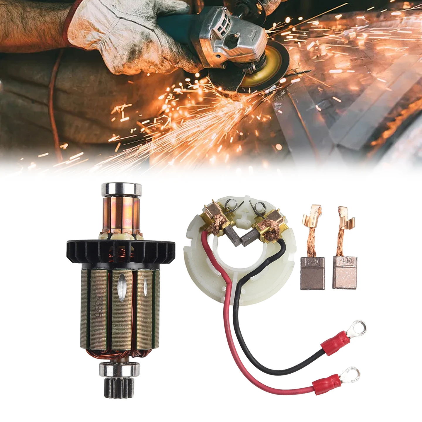 Двигатель держателя угольной щетки с медной твердой карбидной угловой