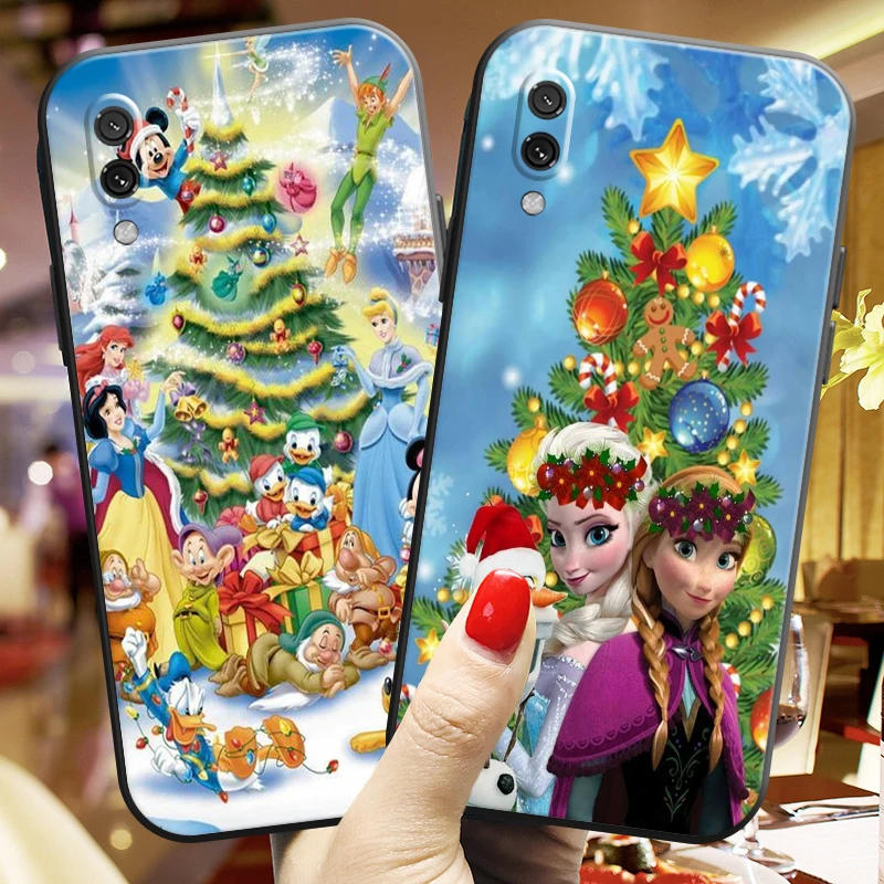 

Disney Christmas Theme For Xiaomi Redmi Matte Black Cover Silicon TPU Soft Cases Back Cover Redmi 7 7A 7S Case Liquid Silicon
