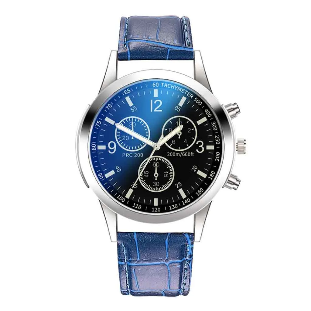 

Luxury Watches Mens Vintage Casual Leather Band Quartz Wristwatches Top Brand Casual Business Watch Digital Zegarek Męski 2023