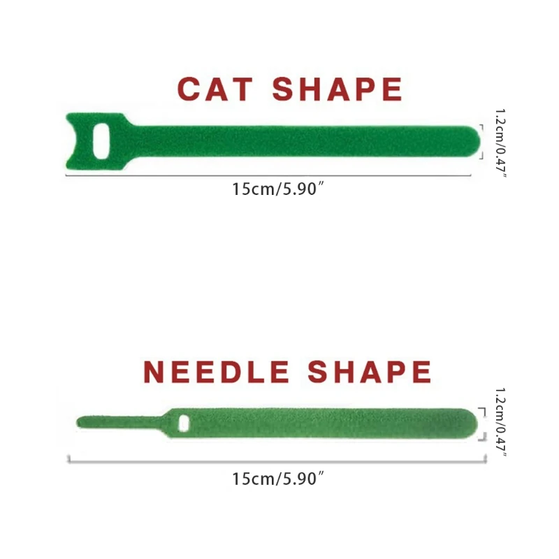 

50x Adjustable Nylon Loop Cable Ties Cable Tidy Strap Random Color Cable Organizer Releasable Velc ro Cleat Strap