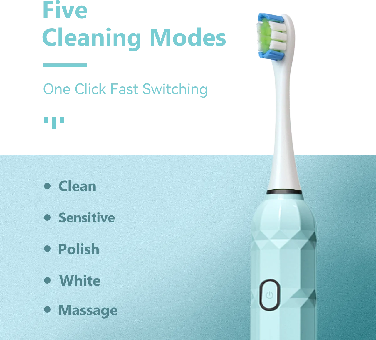 Щетка Зубная Ультразвуковая электрическая моющаяся 5 режимов |