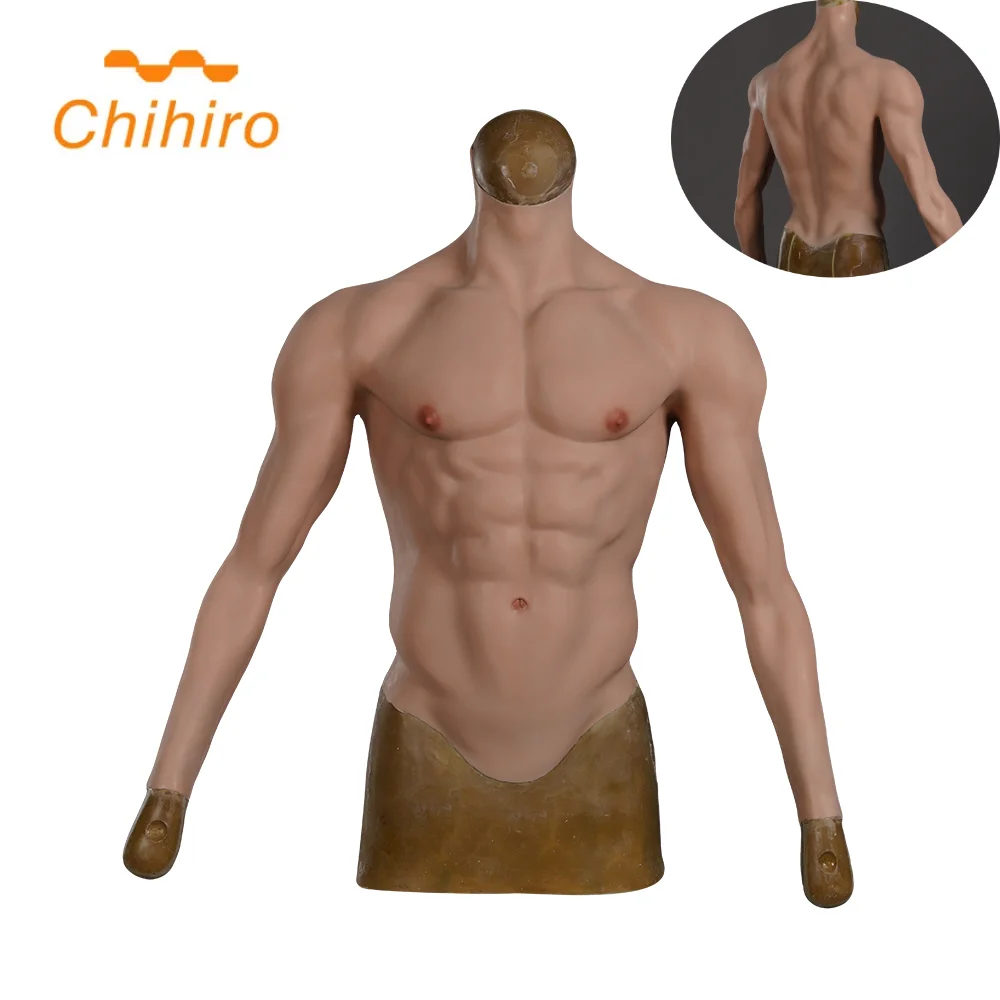 

Реалистичный силиконовый костюм Chihiro для мускулов с руками, сильный мужской искусственный грудь для косплеера, мужские трансгенты