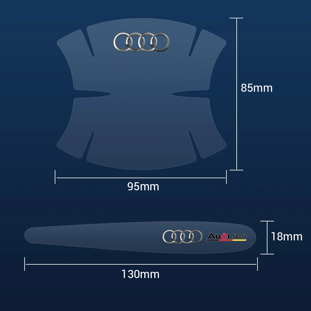 Защитная пленка для дверных ручек автомобиля аксессуары Audi S Line A4 B8 B7 A3 8P 8V A6 C7 C6 Q5 8R